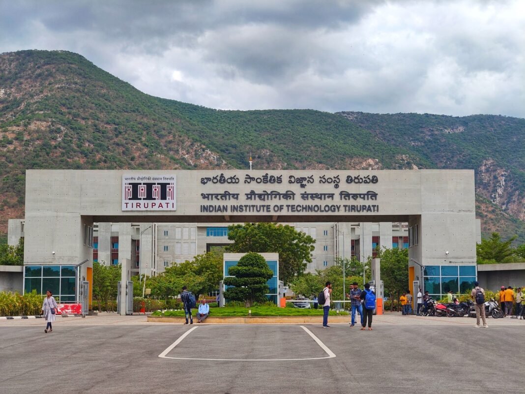 IIT Bombay suspends professor over remarks in student suicide case, institute apologises Main entrance of Indian Institute of Technology Tirupati with scenic mountains in background.