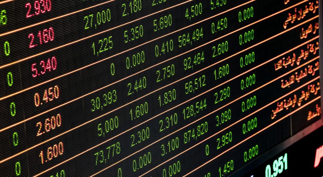 India’s REIT market expands as office demand and multinational leasing surge Detailed view of a stock market screen showing numbers and data, symbolizing financial trading.